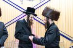 חגיגת הכנסת ספר תורה  להיכל ישיבת עסק התורה  ע"י הרבני הנגיד הרה"ח רבי יואל פליישמאן שליט"א פטרון הישיבה ונדבן הספר  בהשתתפות אדמור"י ורבני העיר שליט"א, מרביצי תורה ותלמידי הישיבה