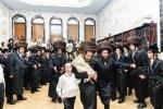 חגיגת הכנסת ספר תורה  להיכל ישיבת עסק התורה  ע"י הרבני הנגיד הרה"ח רבי יואל פליישמאן שליט"א פטרון הישיבה ונדבן הספר  בהשתתפות אדמור"י ורבני העיר שליט"א, מרביצי תורה ותלמידי הישיבה