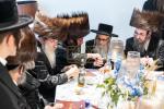 חגיגת הכנסת ספר תורה  להיכל ישיבת עסק התורה  ע"י הרבני הנגיד הרה"ח רבי יואל פליישמאן שליט"א פטרון הישיבה ונדבן הספר  בהשתתפות אדמור"י ורבני העיר שליט"א, מרביצי תורה ותלמידי הישיבה
