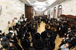 חגיגת הכנסת ספר תורה  להיכל ישיבת עסק התורה  ע"י הרבני הנגיד הרה"ח רבי יואל פליישמאן שליט"א פטרון הישיבה ונדבן הספר  בהשתתפות אדמור"י ורבני העיר שליט"א, מרביצי תורה ותלמידי הישיבה