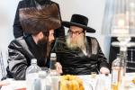 חגיגת הכנסת ספר תורה  להיכל ישיבת עסק התורה  ע"י הרבני הנגיד הרה"ח רבי יואל פליישמאן שליט"א פטרון הישיבה ונדבן הספר  בהשתתפות אדמור"י ורבני העיר שליט"א, מרביצי תורה ותלמידי הישיבה