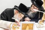 חגיגת הכנסת ספר תורה  להיכל ישיבת עסק התורה  ע"י הרבני הנגיד הרה"ח רבי יואל פליישמאן שליט"א פטרון הישיבה ונדבן הספר  בהשתתפות אדמור"י ורבני העיר שליט"א, מרביצי תורה ותלמידי הישיבה