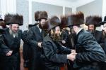 חגיגת הכנסת ספר תורה  להיכל ישיבת עסק התורה  ע"י הרבני הנגיד הרה"ח רבי יואל פליישמאן שליט"א פטרון הישיבה ונדבן הספר  בהשתתפות אדמור"י ורבני העיר שליט"א, מרביצי תורה ותלמידי הישיבה
