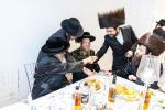 חגיגת הכנסת ספר תורה  להיכל ישיבת עסק התורה  ע"י הרבני הנגיד הרה"ח רבי יואל פליישמאן שליט"א פטרון הישיבה ונדבן הספר  בהשתתפות אדמור"י ורבני העיר שליט"א, מרביצי תורה ותלמידי הישיבה