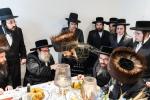 חגיגת הכנסת ספר תורה  להיכל ישיבת עסק התורה  ע"י הרבני הנגיד הרה"ח רבי יואל פליישמאן שליט"א פטרון הישיבה ונדבן הספר  בהשתתפות אדמור"י ורבני העיר שליט"א, מרביצי תורה ותלמידי הישיבה