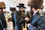 חגיגת הכנסת ספר תורה  להיכל ישיבת עסק התורה  ע"י הרבני הנגיד הרה"ח רבי יואל פליישמאן שליט"א פטרון הישיבה ונדבן הספר  בהשתתפות אדמור"י ורבני העיר שליט"א, מרביצי תורה ותלמידי הישיבה