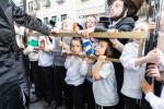 חגיגת הכנסת ספר תורה  להיכל ישיבת עסק התורה  ע"י הרבני הנגיד הרה"ח רבי יואל פליישמאן שליט"א פטרון הישיבה ונדבן הספר  בהשתתפות אדמור"י ורבני העיר שליט"א, מרביצי תורה ותלמידי הישיבה