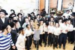 חגיגת הכנסת ספר תורה  להיכל ישיבת עסק התורה  ע"י הרבני הנגיד הרה"ח רבי יואל פליישמאן שליט"א פטרון הישיבה ונדבן הספר  בהשתתפות אדמור"י ורבני העיר שליט"א, מרביצי תורה ותלמידי הישיבה