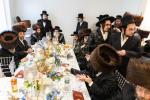 חגיגת הכנסת ספר תורה  להיכל ישיבת עסק התורה  ע"י הרבני הנגיד הרה"ח רבי יואל פליישמאן שליט"א פטרון הישיבה ונדבן הספר  בהשתתפות אדמור"י ורבני העיר שליט"א, מרביצי תורה ותלמידי הישיבה