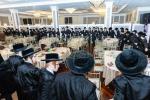 חגיגת הכנסת ספר תורה  להיכל ישיבת עסק התורה  ע"י הרבני הנגיד הרה"ח רבי יואל פליישמאן שליט"א פטרון הישיבה ונדבן הספר  בהשתתפות אדמור"י ורבני העיר שליט"א, מרביצי תורה ותלמידי הישיבה
