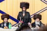 חגיגת הכנסת ספר תורה  להיכל ישיבת עסק התורה  ע"י הרבני הנגיד הרה"ח רבי יואל פליישמאן שליט"א פטרון הישיבה ונדבן הספר  בהשתתפות אדמור"י ורבני העיר שליט"א, מרביצי תורה ותלמידי הישיבה