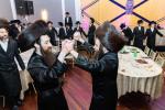 חגיגת הכנסת ספר תורה  להיכל ישיבת עסק התורה  ע"י הרבני הנגיד הרה"ח רבי יואל פליישמאן שליט"א פטרון הישיבה ונדבן הספר  בהשתתפות אדמור"י ורבני העיר שליט"א, מרביצי תורה ותלמידי הישיבה