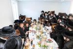 חגיגת הכנסת ספר תורה  להיכל ישיבת עסק התורה  ע"י הרבני הנגיד הרה"ח רבי יואל פליישמאן שליט"א פטרון הישיבה ונדבן הספר  בהשתתפות אדמור"י ורבני העיר שליט"א, מרביצי תורה ותלמידי הישיבה
