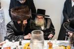 חגיגת הכנסת ספר תורה  להיכל ישיבת עסק התורה  ע"י הרבני הנגיד הרה"ח רבי יואל פליישמאן שליט"א פטרון הישיבה ונדבן הספר  בהשתתפות אדמור"י ורבני העיר שליט"א, מרביצי תורה ותלמידי הישיבה