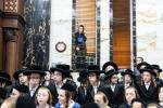 חגיגת הכנסת ספר תורה  להיכל ישיבת עסק התורה  ע"י הרבני הנגיד הרה"ח רבי יואל פליישמאן שליט"א פטרון הישיבה ונדבן הספר  בהשתתפות אדמור"י ורבני העיר שליט"א, מרביצי תורה ותלמידי הישיבה
