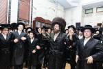 חגיגת הכנסת ספר תורה  להיכל ישיבת עסק התורה  ע"י הרבני הנגיד הרה"ח רבי יואל פליישמאן שליט"א פטרון הישיבה ונדבן הספר  בהשתתפות אדמור"י ורבני העיר שליט"א, מרביצי תורה ותלמידי הישיבה