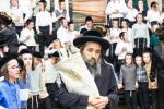 חגיגת הכנסת ספר תורה  להיכל ישיבת עסק התורה  ע"י הרבני הנגיד הרה"ח רבי יואל פליישמאן שליט"א פטרון הישיבה ונדבן הספר  בהשתתפות אדמור"י ורבני העיר שליט"א, מרביצי תורה ותלמידי הישיבה