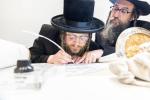 חגיגת הכנסת ספר תורה  להיכל ישיבת עסק התורה  ע"י הרבני הנגיד הרה"ח רבי יואל פליישמאן שליט"א פטרון הישיבה ונדבן הספר  בהשתתפות אדמור"י ורבני העיר שליט"א, מרביצי תורה ותלמידי הישיבה