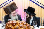 חגיגת הכנסת ספר תורה  להיכל ישיבת עסק התורה  ע"י הרבני הנגיד הרה"ח רבי יואל פליישמאן שליט"א פטרון הישיבה ונדבן הספר  בהשתתפות אדמור"י ורבני העיר שליט"א, מרביצי תורה ותלמידי הישיבה