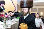 חגיגת הכנסת ספר תורה  להיכל ישיבת עסק התורה  ע"י הרבני הנגיד הרה"ח רבי יואל פליישמאן שליט"א פטרון הישיבה ונדבן הספר  בהשתתפות אדמור"י ורבני העיר שליט"א, מרביצי תורה ותלמידי הישיבה