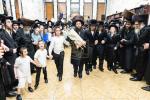 חגיגת הכנסת ספר תורה  להיכל ישיבת עסק התורה  ע"י הרבני הנגיד הרה"ח רבי יואל פליישמאן שליט"א פטרון הישיבה ונדבן הספר  בהשתתפות אדמור"י ורבני העיר שליט"א, מרביצי תורה ותלמידי הישיבה