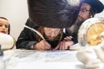 חגיגת הכנסת ספר תורה  להיכל ישיבת עסק התורה  ע"י הרבני הנגיד הרה"ח רבי יואל פליישמאן שליט"א פטרון הישיבה ונדבן הספר  בהשתתפות אדמור"י ורבני העיר שליט"א, מרביצי תורה ותלמידי הישיבה
