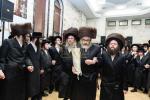 חגיגת הכנסת ספר תורה  להיכל ישיבת עסק התורה  ע"י הרבני הנגיד הרה"ח רבי יואל פליישמאן שליט"א פטרון הישיבה ונדבן הספר  בהשתתפות אדמור"י ורבני העיר שליט"א, מרביצי תורה ותלמידי הישיבה
