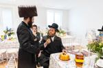 חגיגת הכנסת ספר תורה  להיכל ישיבת עסק התורה  ע"י הרבני הנגיד הרה"ח רבי יואל פליישמאן שליט"א פטרון הישיבה ונדבן הספר  בהשתתפות אדמור"י ורבני העיר שליט"א, מרביצי תורה ותלמידי הישיבה