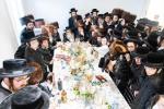 חגיגת הכנסת ספר תורה  להיכל ישיבת עסק התורה  ע"י הרבני הנגיד הרה"ח רבי יואל פליישמאן שליט"א פטרון הישיבה ונדבן הספר  בהשתתפות אדמור"י ורבני העיר שליט"א, מרביצי תורה ותלמידי הישיבה