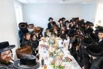 חגיגת הכנסת ספר תורה  להיכל ישיבת עסק התורה  ע"י הרבני הנגיד הרה"ח רבי יואל פליישמאן שליט"א פטרון הישיבה ונדבן הספר  בהשתתפות אדמור"י ורבני העיר שליט"א, מרביצי תורה ותלמידי הישיבה