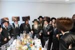 חגיגת הכנסת ספר תורה  להיכל ישיבת עסק התורה  ע"י הרבני הנגיד הרה"ח רבי יואל פליישמאן שליט"א פטרון הישיבה ונדבן הספר  בהשתתפות אדמור"י ורבני העיר שליט"א, מרביצי תורה ותלמידי הישיבה