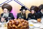 חגיגת הכנסת ספר תורה  להיכל ישיבת עסק התורה  ע"י הרבני הנגיד הרה"ח רבי יואל פליישמאן שליט"א פטרון הישיבה ונדבן הספר  בהשתתפות אדמור"י ורבני העיר שליט"א, מרביצי תורה ותלמידי הישיבה