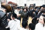 חגיגת הכנסת ספר תורה  להיכל ישיבת עסק התורה  ע"י הרבני הנגיד הרה"ח רבי יואל פליישמאן שליט"א פטרון הישיבה ונדבן הספר  בהשתתפות אדמור"י ורבני העיר שליט"א, מרביצי תורה ותלמידי הישיבה
