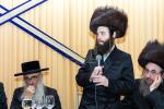 חגיגת הכנסת ספר תורה  להיכל ישיבת עסק התורה  ע"י הרבני הנגיד הרה"ח רבי יואל פליישמאן שליט"א פטרון הישיבה ונדבן הספר  בהשתתפות אדמור"י ורבני העיר שליט"א, מרביצי תורה ותלמידי הישיבה