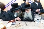 חגיגת הכנסת ספר תורה  להיכל ישיבת עסק התורה  ע"י הרבני הנגיד הרה"ח רבי יואל פליישמאן שליט"א פטרון הישיבה ונדבן הספר  בהשתתפות אדמור"י ורבני העיר שליט"א, מרביצי תורה ותלמידי הישיבה
