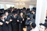 חגיגת הכנסת ספר תורה  להיכל ישיבת עסק התורה  ע"י הרבני הנגיד הרה"ח רבי יואל פליישמאן שליט"א פטרון הישיבה ונדבן הספר  בהשתתפות אדמור"י ורבני העיר שליט"א, מרביצי תורה ותלמידי הישיבה