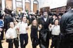חגיגת הכנסת ספר תורה  להיכל ישיבת עסק התורה  ע"י הרבני הנגיד הרה"ח רבי יואל פליישמאן שליט"א פטרון הישיבה ונדבן הספר  בהשתתפות אדמור"י ורבני העיר שליט"א, מרביצי תורה ותלמידי הישיבה