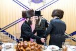 חגיגת הכנסת ספר תורה  להיכל ישיבת עסק התורה  ע"י הרבני הנגיד הרה"ח רבי יואל פליישמאן שליט"א פטרון הישיבה ונדבן הספר  בהשתתפות אדמור"י ורבני העיר שליט"א, מרביצי תורה ותלמידי הישיבה