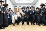 חגיגת הכנסת ספר תורה  להיכל ישיבת עסק התורה  ע"י הרבני הנגיד הרה"ח רבי יואל פליישמאן שליט"א פטרון הישיבה ונדבן הספר  בהשתתפות אדמור"י ורבני העיר שליט"א, מרביצי תורה ותלמידי הישיבה