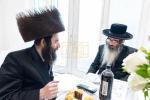חגיגת הכנסת ספר תורה  להיכל ישיבת עסק התורה  ע"י הרבני הנגיד הרה"ח רבי יואל פליישמאן שליט"א פטרון הישיבה ונדבן הספר  בהשתתפות אדמור"י ורבני העיר שליט"א, מרביצי תורה ותלמידי הישיבה