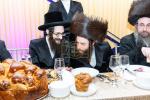 חגיגת הכנסת ספר תורה  להיכל ישיבת עסק התורה  ע"י הרבני הנגיד הרה"ח רבי יואל פליישמאן שליט"א פטרון הישיבה ונדבן הספר  בהשתתפות אדמור"י ורבני העיר שליט"א, מרביצי תורה ותלמידי הישיבה
