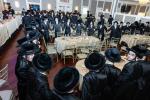 חגיגת הכנסת ספר תורה  להיכל ישיבת עסק התורה  ע"י הרבני הנגיד הרה"ח רבי יואל פליישמאן שליט"א פטרון הישיבה ונדבן הספר  בהשתתפות אדמור"י ורבני העיר שליט"א, מרביצי תורה ותלמידי הישיבה