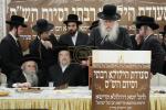 הרה"ק רבי יעקב מאיר שעכטער שליט"א ביים סעודת הילולא פון גאב"ד ירושלים בעל שערי טוביה זצוק"ל
