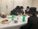 הגה"צ רבי יצחק משה ערלאנגער שליט"א אויף אפרוה אין קרית יואל מיט הגה"צ רבי ניסן דוד קיוואק שליט"א, און כ"ק אדמו"ר מישועות יעקב סקולען שליט"א