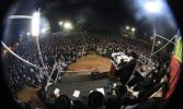 פרישע ווידיאוס: פייערדיגע דברות קודש פון כ"ק אדמו"ר מצאנז שליט"א ביים פראטעסט קעגן כלא 10