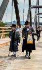 כ"ק אדמו"ר מקרעטשניף כפר עטה שליט"א גייט אריבער די גרעניץ פון ראמעניע קיין אוקריינא, אויפן וועג קיין בישטינא