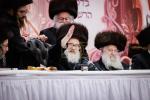 סעודת הודאה מוצאי שבת נחמו בראשות כ"ק אדמו"ר מסקולען שליט"א