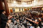  שטורמישע דרשה דורך הרב ר' בנימין טעפ שליט"א יו"ר הצלה לאחים תשעה באב ביינאכט אין ביהמ"ד אהל רחל דסאטמאר ירושלים איבער די ביטערע גזירת הגיוס 
