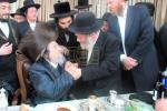 הגה"צ ר' יעקב  מאיר שעכטער שליט"א אין קרית ספר ביי די שמחת הבר מצוה פון זיין אייניקל.