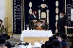 כ"ו אב ביי כ"ק אדמו"ר מסאטמאר שליט"א. תפילת שחרית אין היכל המתיבתא סניף דברי יואל. און דערנאך ביים מסיבת לחיים פארן ארויף גיין צום ציון הק'. און דערנאך ביים פוקד זיין די ציון הק'.